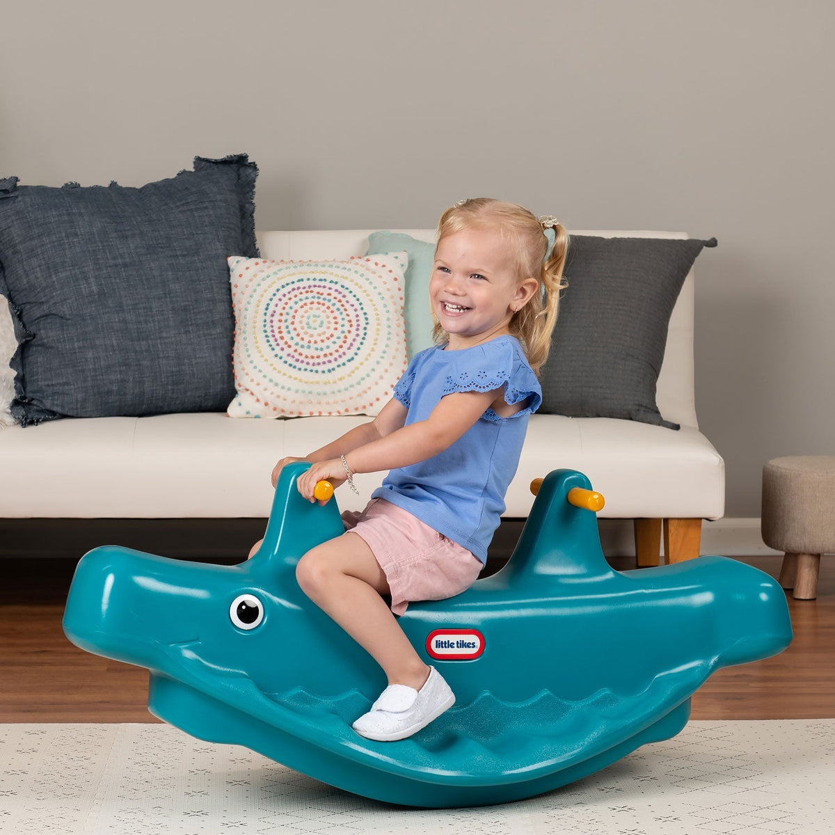 Whale Teeter Totter - Blue