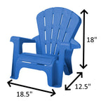 Garden Chair - Blue 4 Pack