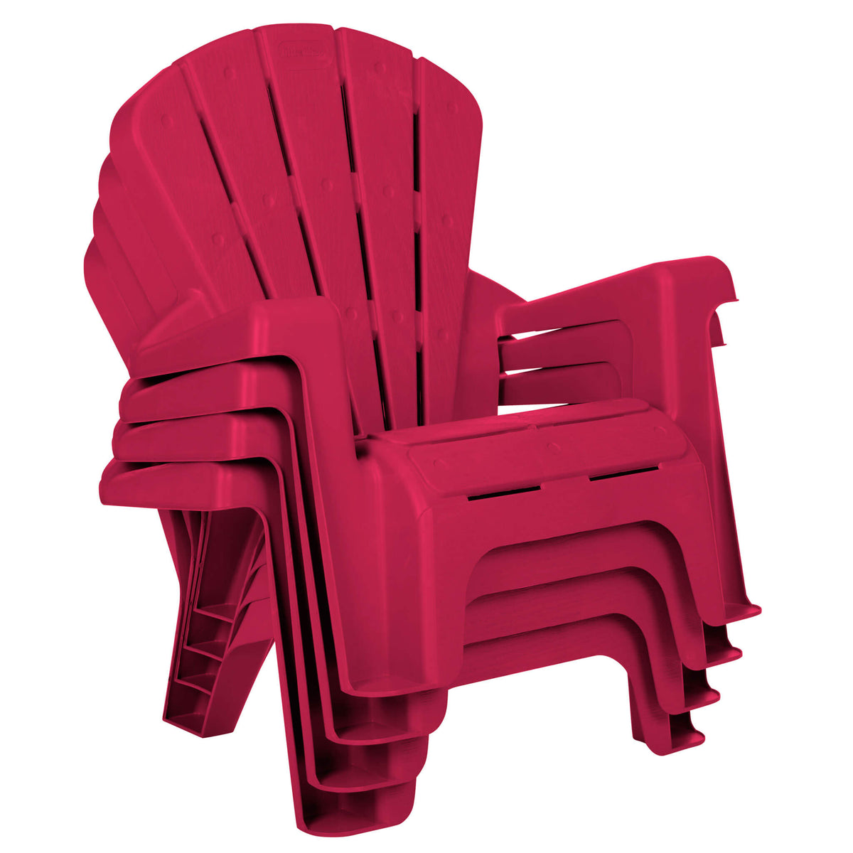 Garden Chairs - Red 4 Pack