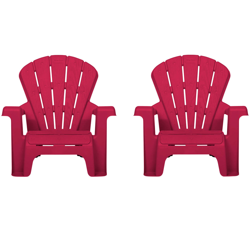 Garden Chair - Red 2 Pack