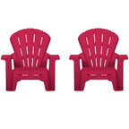 Garden Chair - Red 2 Pack