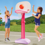 TotSports™ Easy Score™ Pink Basketball Set with 3 Basketballs