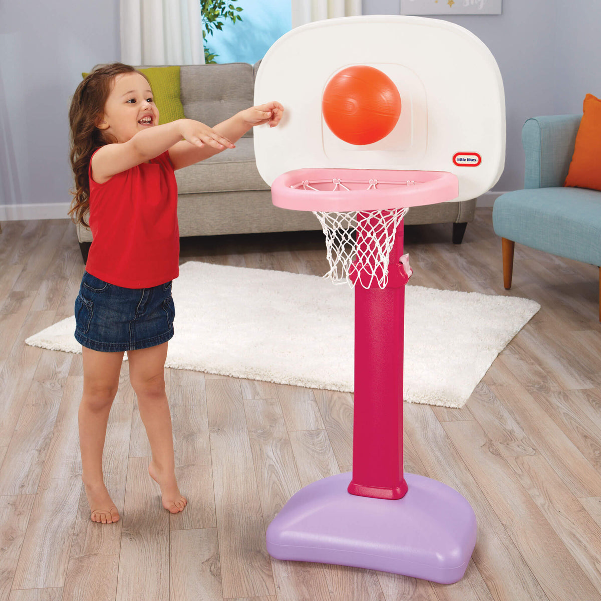 TotSports™ Easy Score™ Basketball Set - Pink